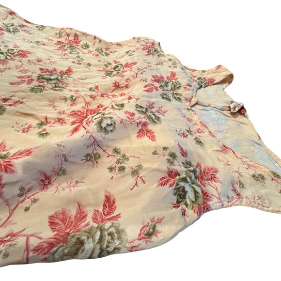 VTG April Cornell Floral Maxi Dress Women L Rayon Sleeveless Cottagecore Fairy - Picture 8 of 9